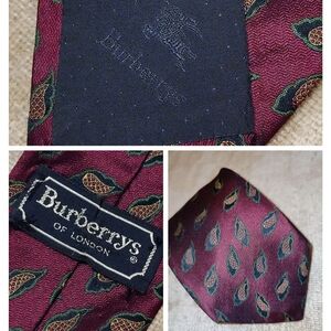 Vintage Burberrys Men's Silk Tie